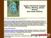 Upper Peninsula Copper Mines, Mining, Ghost Towns and some History