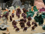 Amethysts from Namibia, Malachite specimens and some zeolites from India