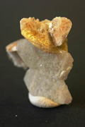 Herderite with tabular quartz