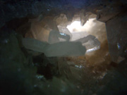 Celestine in Calcite geode from Ulea (Murcia)