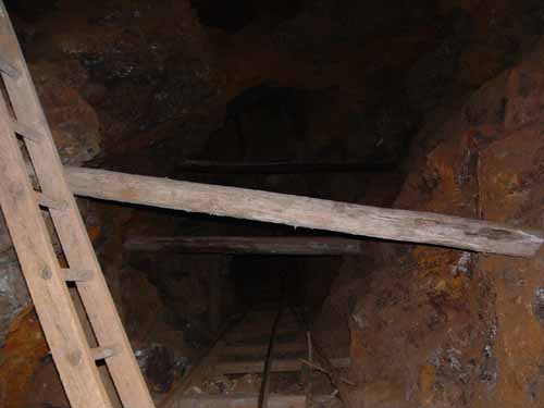 Looking down the shaft