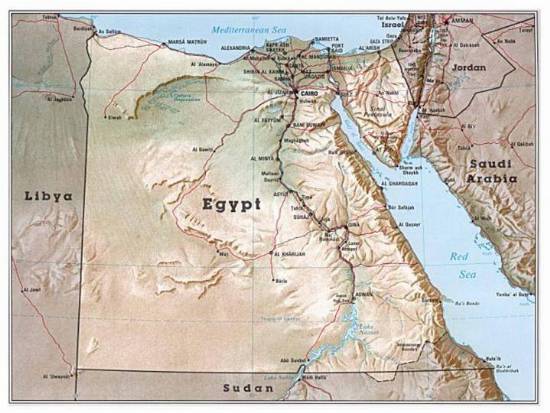 Egypt map