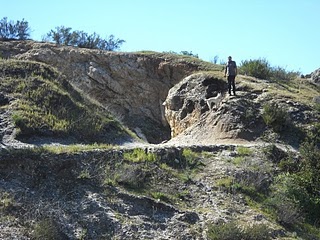 Carretera erosionada