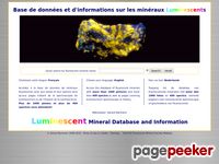 Database of all fluorescent (luminescent) minerals