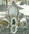 shrine embedded with some of our Keokuk Geodes