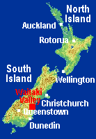 New zealand map