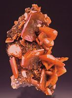 Red wulfenite