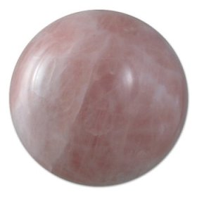 Rose quartz crystal ball