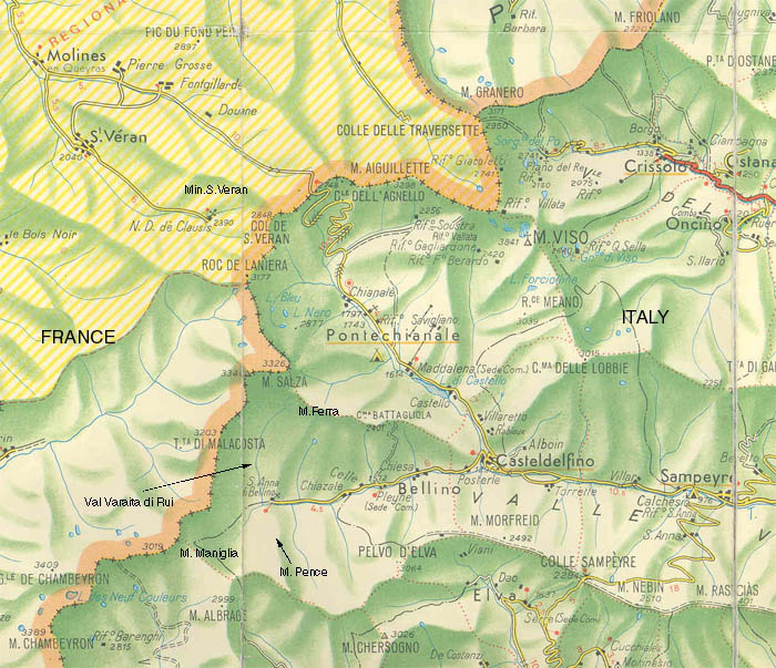 Val Varaita map