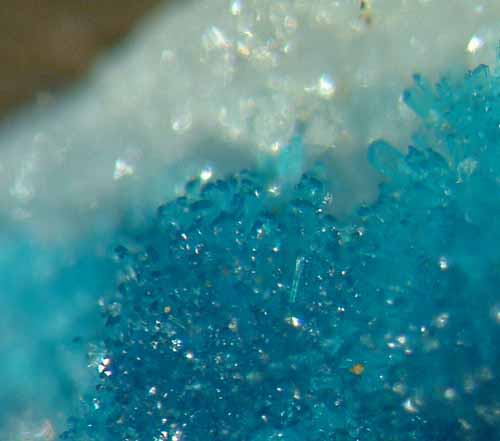 Acicular rosasite microcrystals Acicular rosasite microcrystals